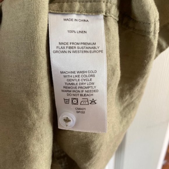 Quince 100% European Linen Short Sleeve Shirt - Picture 4 of 4